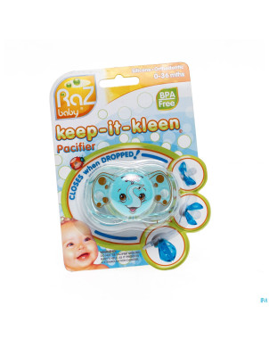 Raz baby keep it clean sucette elfy elephant