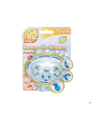 Raz baby keep it clean sucette elfy elephant