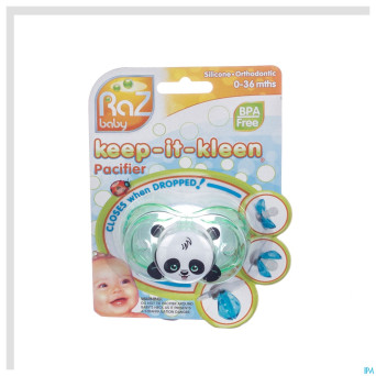Raz baby keep it clean sucette panky panda