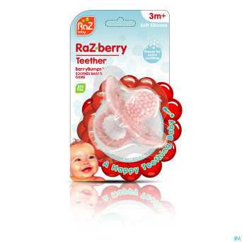 Raz baby anneau dentition razberry pink