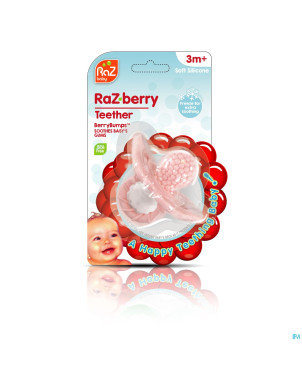 Raz baby anneau dentition razberry pink