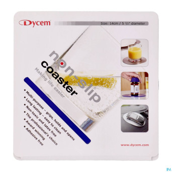 Tapis a/derapant rond blue 14cm    dycem