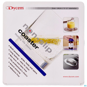 Tapis a/derapant rond blue 14cm    dycem