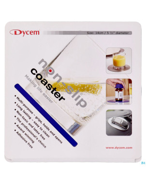 Tapis a/derapant rond blue 14cm    dycem