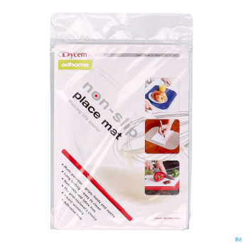 Set de table a/derapant rouge 25x18cm    dycem