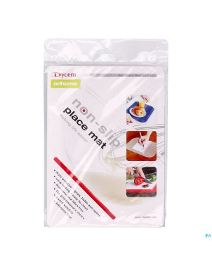 Set de table a/derapant rouge 25x18cm    dycem