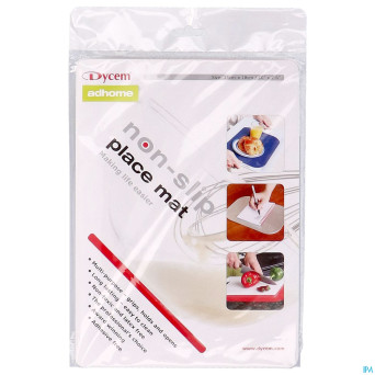 Set de table a/derapant rouge 25x18cm    dycem