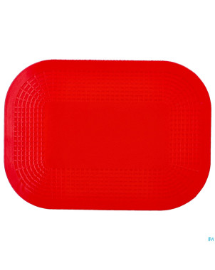 Set de table a/derapant rouge 25x18cm    dycem