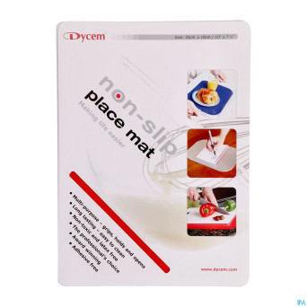 Set de table a/derapant rouge 25x18cm    dycem