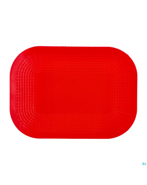 Set de table a/derapant rouge 25x18cm    dycem