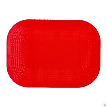 Set de table a/derapant rouge 25x18cm    dycem