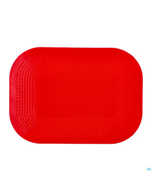 Set de table a/derapant rouge 25x18cm    dycem