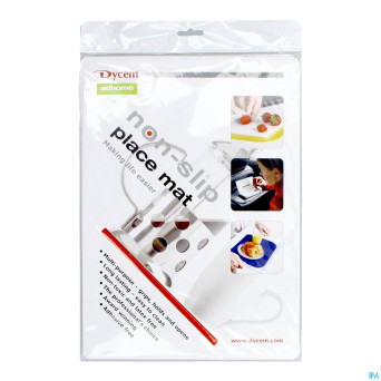 Set de table a/derapant rouge 35x25cm    dycem