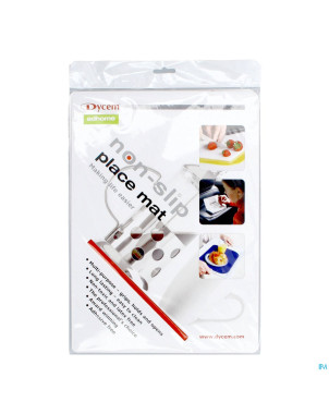 Set de table a/derapant rouge 35x25cm    dycem