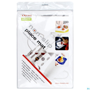 Set de table a/derapant rouge 35x25cm    dycem