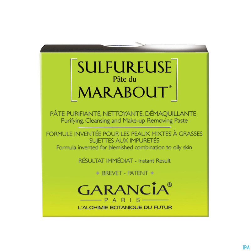 Garancia sulfureuse pate du marabout pot 50g