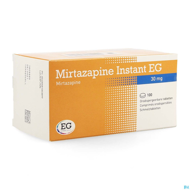 Mirtazapine eg instant 30 mg comp orodisp 100