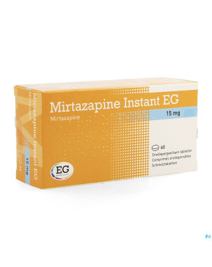 Mirtazapine eg instant 15 mg comp orodisp  60