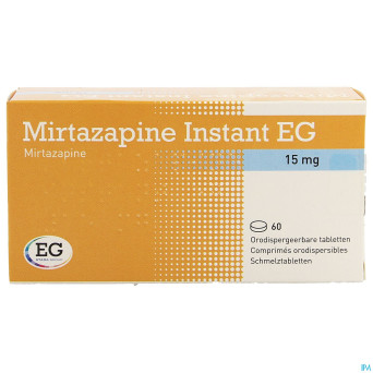 Mirtazapine eg instant 15 mg comp orodisp  60