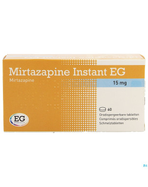 Mirtazapine eg instant 15 mg comp orodisp  60
