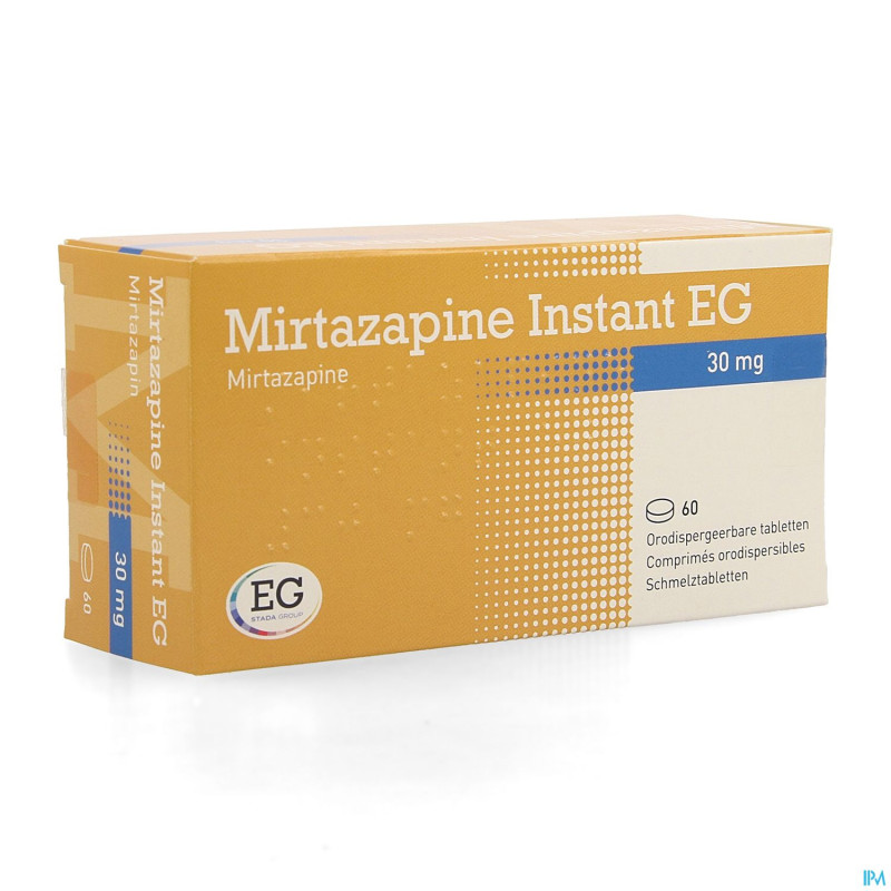 Mirtazapine eg instant 30 mg comp orodisp  60