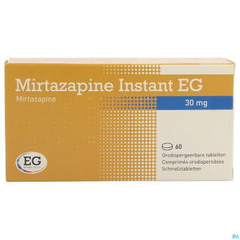 Mirtazapine eg instant 30 mg comp orodisp  60