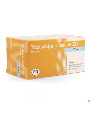 Mirtazapine eg instant 15 mg comp orodisp 100