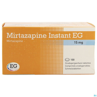 Mirtazapine eg instant 15 mg comp orodisp 100