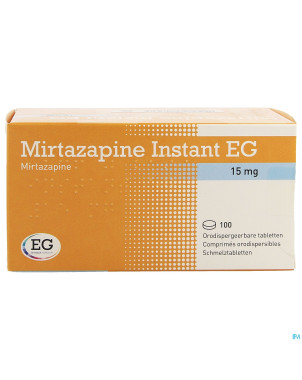 Mirtazapine eg instant 15 mg comp orodisp 100