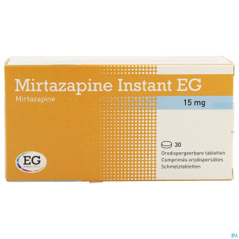 Mirtazapine eg instant 15 mg comp orodisp  30