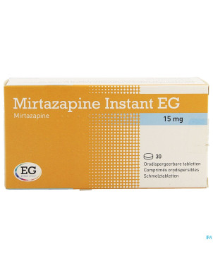 Mirtazapine eg instant 15 mg comp orodisp  30