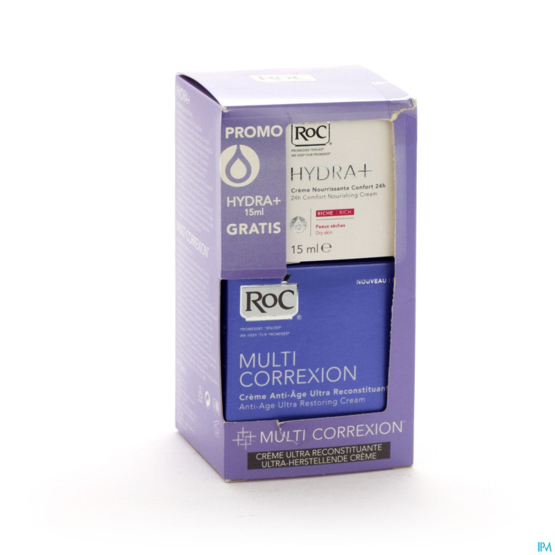 Roc multi correxion creme ur+hydra+ 15ml gratuit