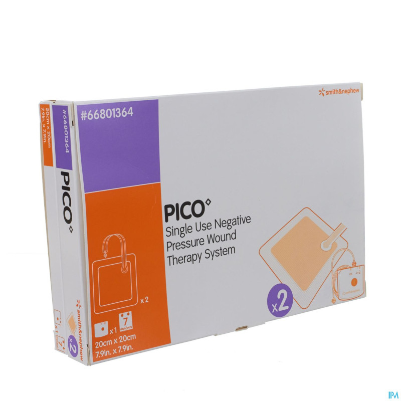 Pico cp sterile silicone    20x20cm 1x2 66801364