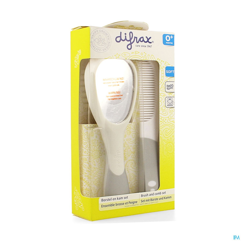 Difrax ensemble brosse et peigne dlx