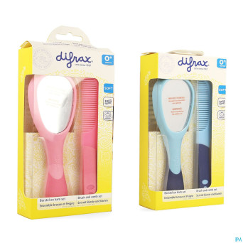 Difrax ensemble brosse et peigne dlx