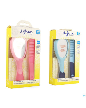 Difrax ensemble brosse et peigne dlx