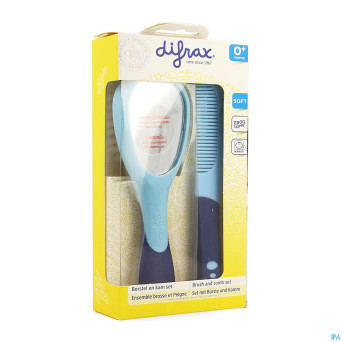 Difrax ensemble brosse et peigne dlx