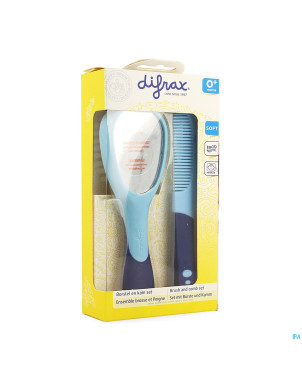 Difrax ensemble brosse et peigne dlx