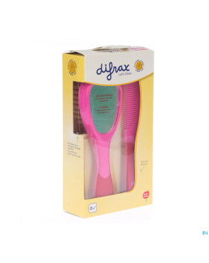 Difrax ensemble brosse et peigne dlx