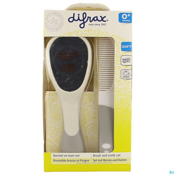 Difrax ensemble brosse et peigne dlx