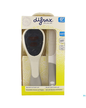 Difrax ensemble brosse et peigne dlx