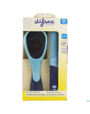 Difrax ensemble brosse et peigne dlx