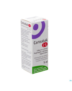 Carteabak collyre 2 % 5 ml