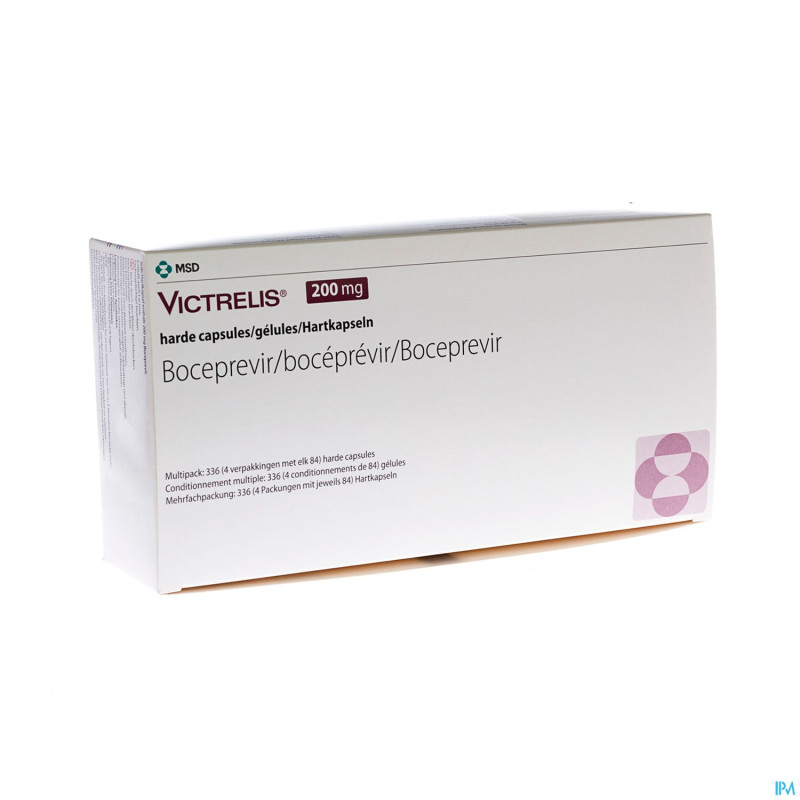 Victrelis 200 mg caps dur multipack 84 x4 - 336