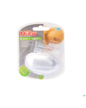 Nuby fingertootbrush with storage case 67726