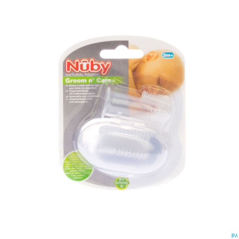 Nuby fingertootbrush with storage case 67726