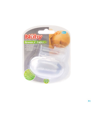 Nuby fingertootbrush with storage case 67726