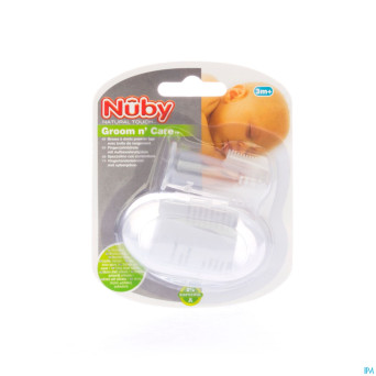 Nuby fingertootbrush with storage case 67726