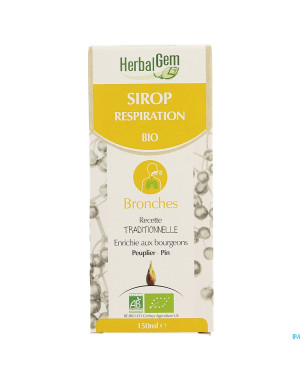Herbalgem sirop respiration bio enf-adulte   150ml