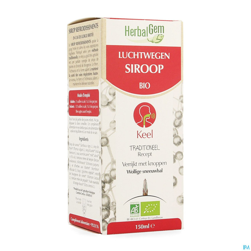 Herbalgem sirop refroidissements 150ml